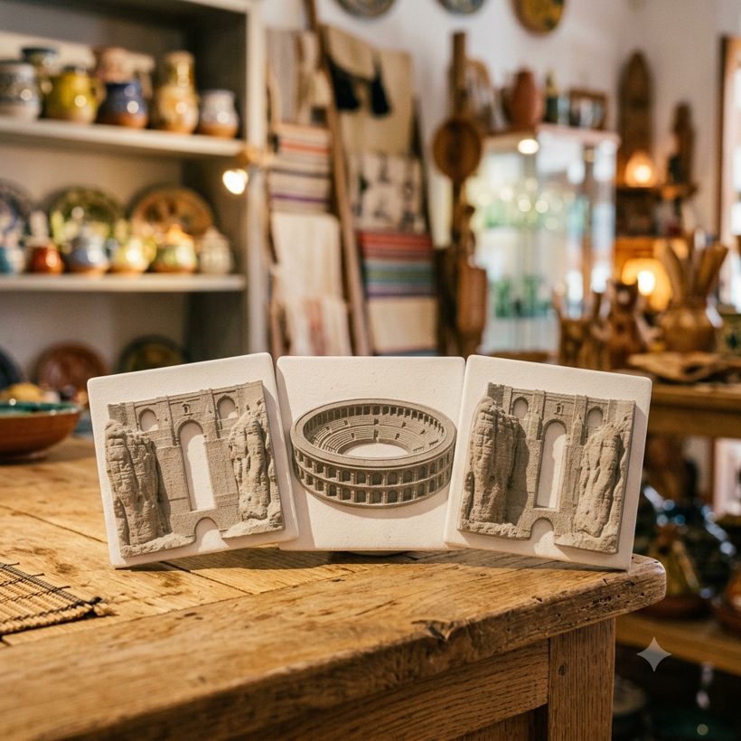 Imanes en relieve de monumentos de Ronda